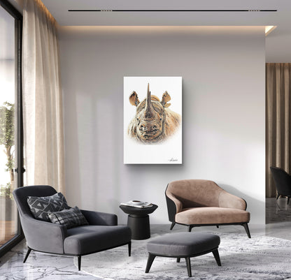 Rhino Canvas Print 2