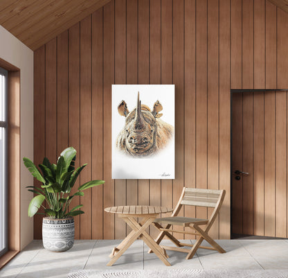 Rhino Canvas Print 2