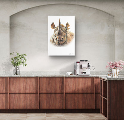 Rhino Canvas Print 2