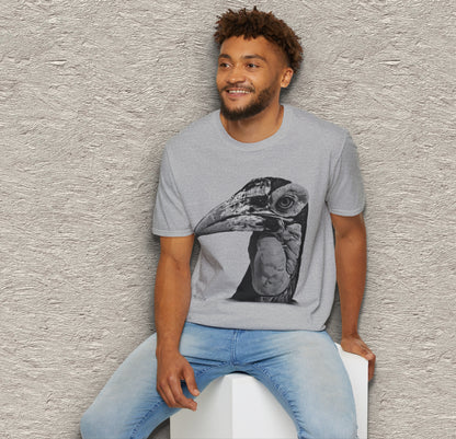 B&W Hornbill Unisex Gildan T-Shirt