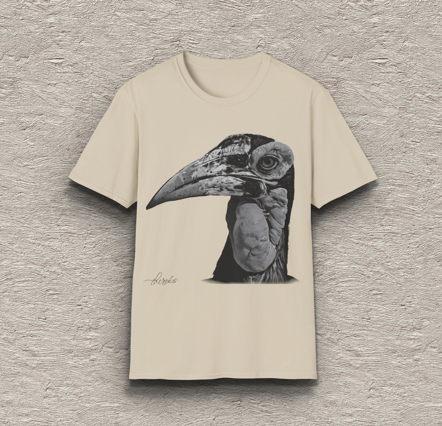 B&W Hornbill Unisex Gildan T-Shirt