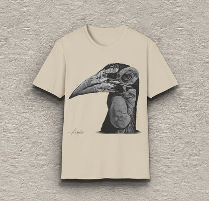 B&W Hornbill Unisex Gildan T-Shirt