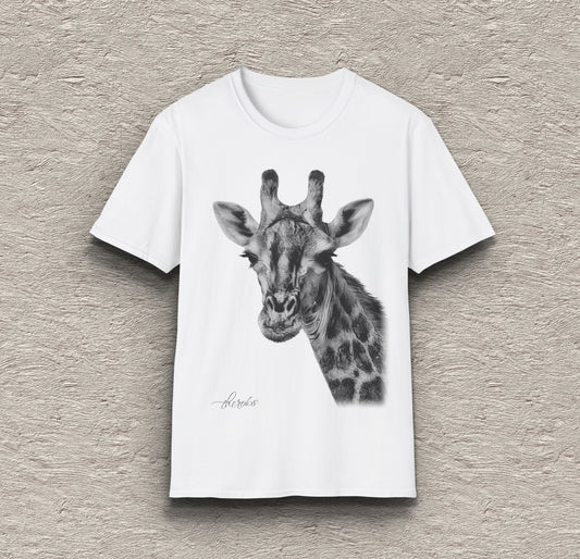 B&W Giraffe Unisex Gildan T-Shirt