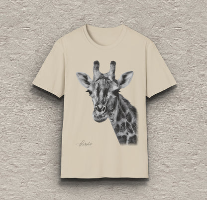 B&W Giraffe Unisex Gildan T-Shirt