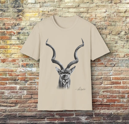 B&W Kudu Unisex Gildan T-Shirt