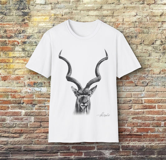B&W Kudu Unisex Gildan T-Shirt