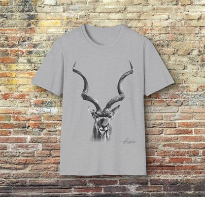 B&W Kudu Unisex Gildan T-Shirt
