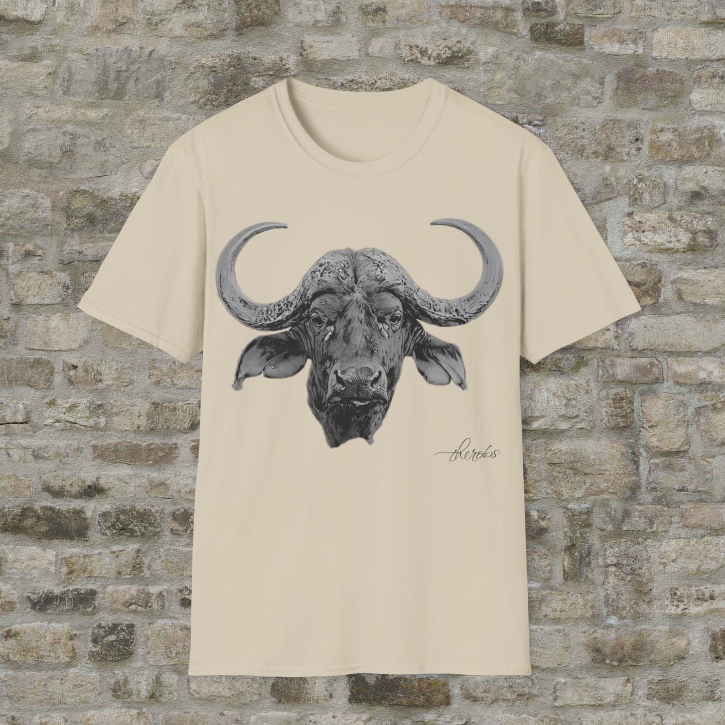 B&W Buffalo Unisex Gildan T-Shirt