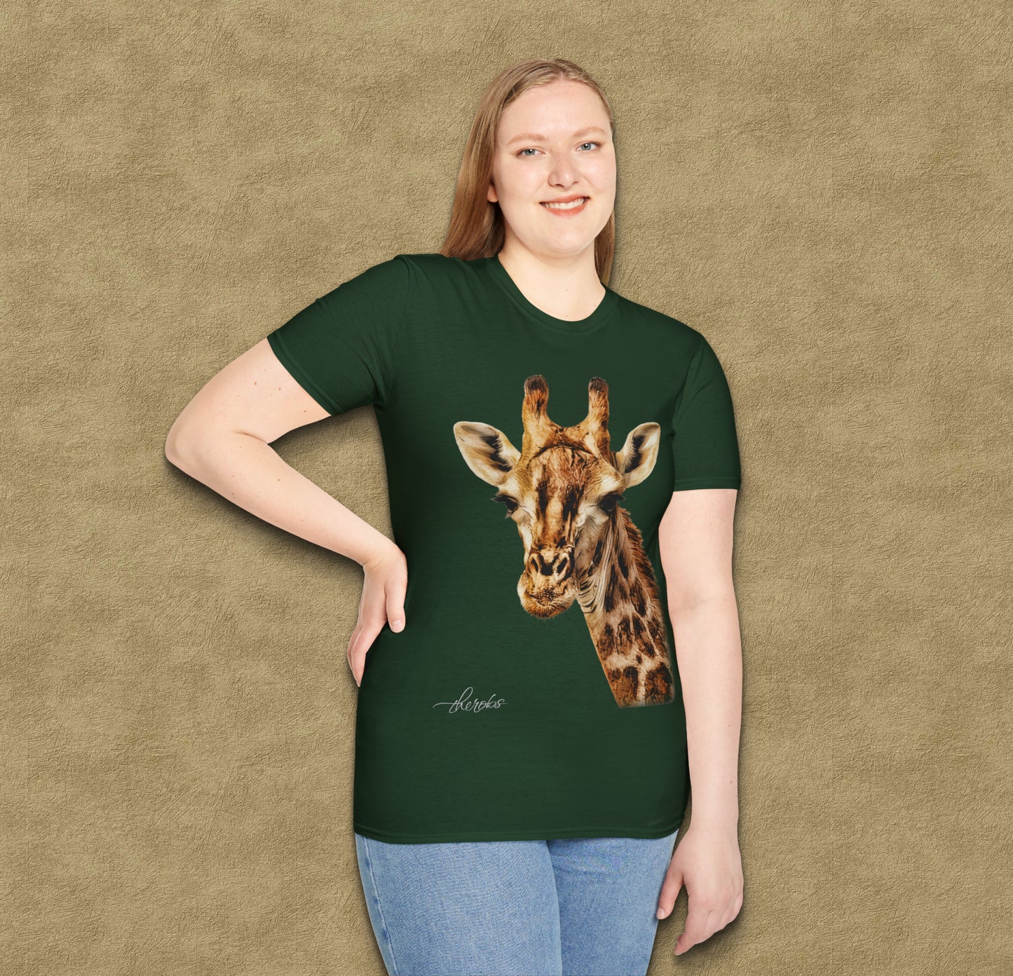 Colour Giraffe Unisex Gildan T-Shirt