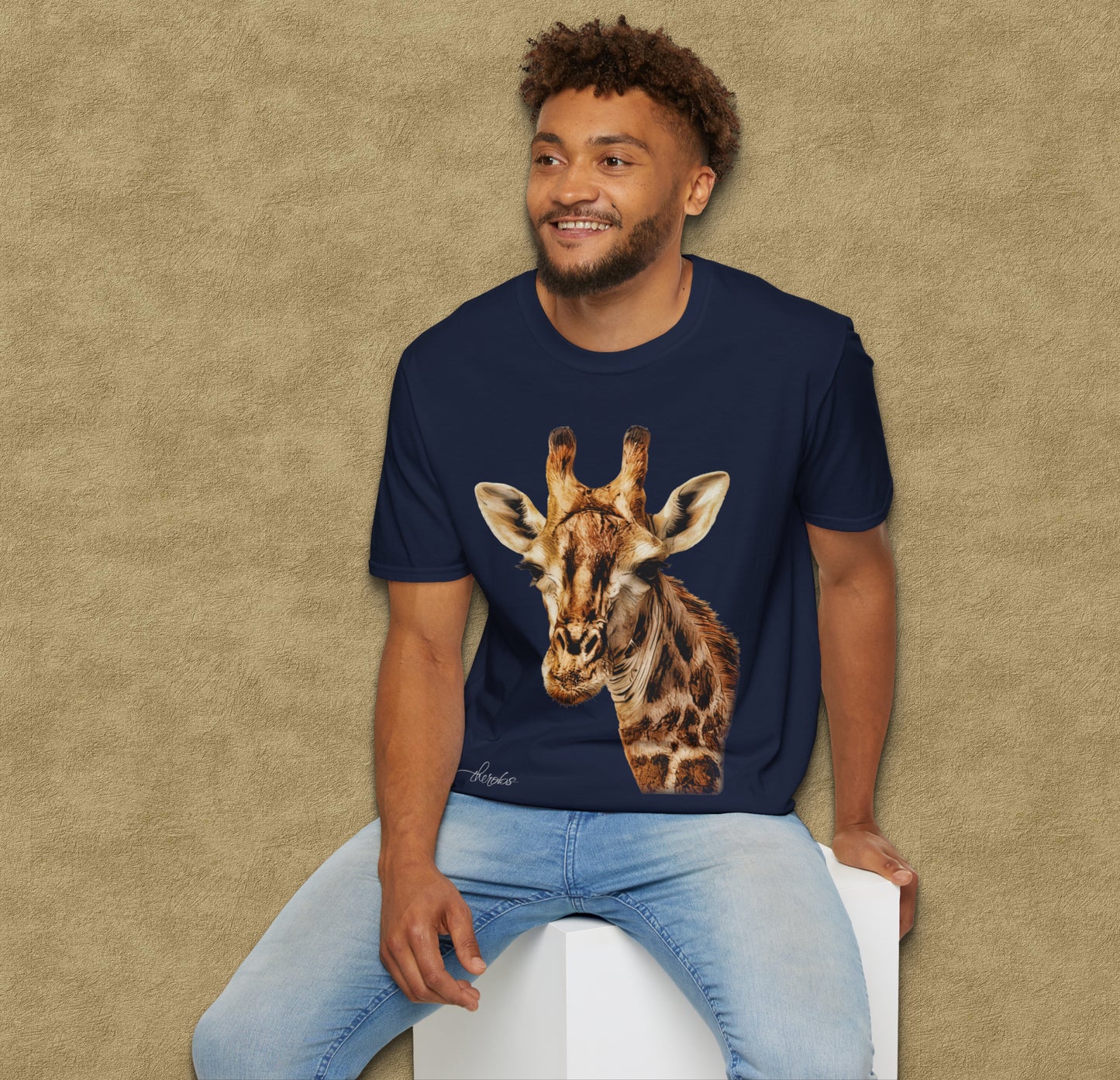 Colour Giraffe Unisex Gildan T-Shirt