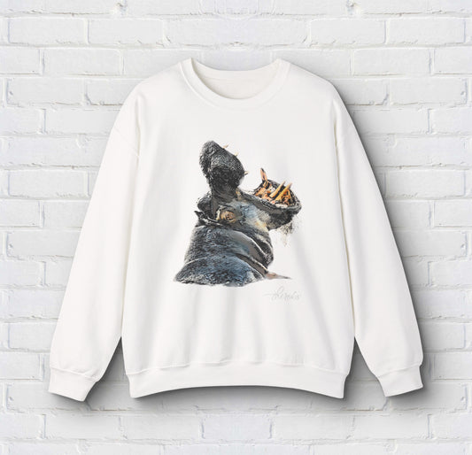 Colour Hippo Unisex Gildan Sweatshirt
