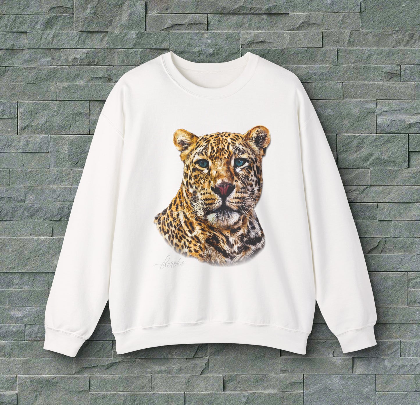 Colour Leopard Unisex Gildan Sweatshirt 2