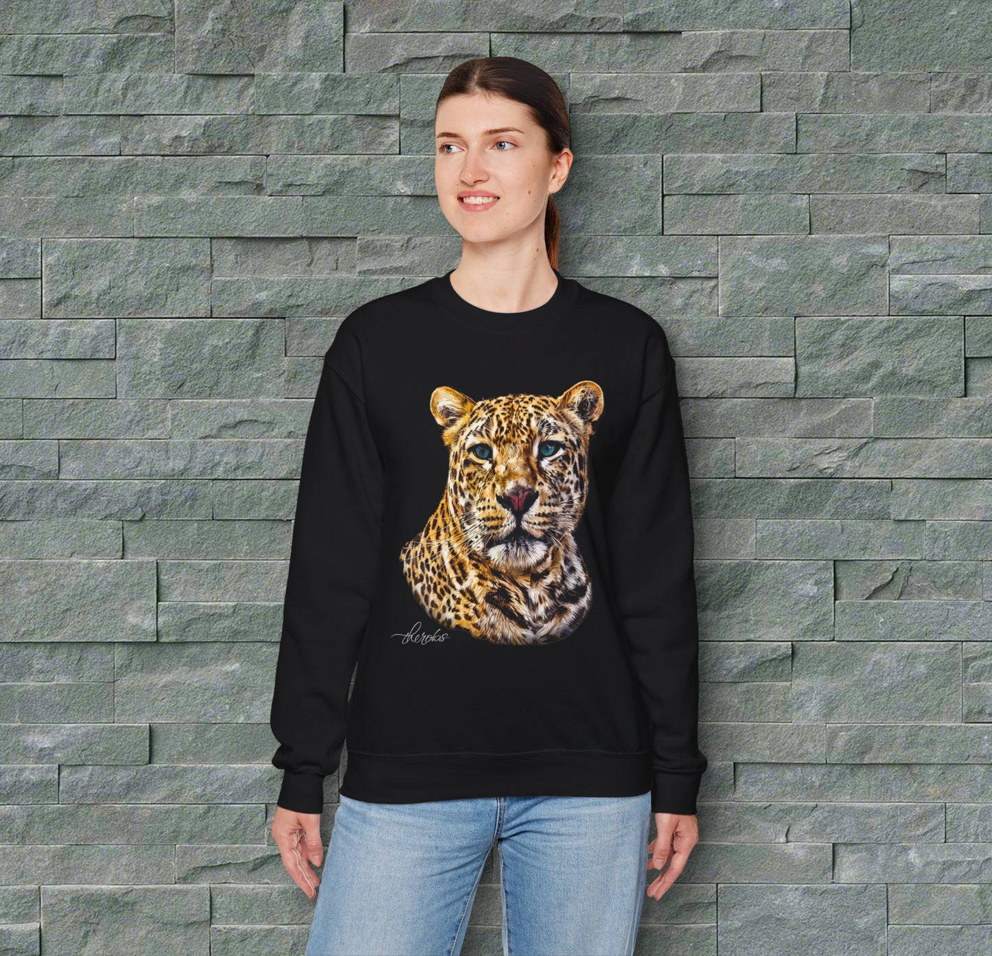 Colour Leopard Unisex Gildan Sweatshirt 2