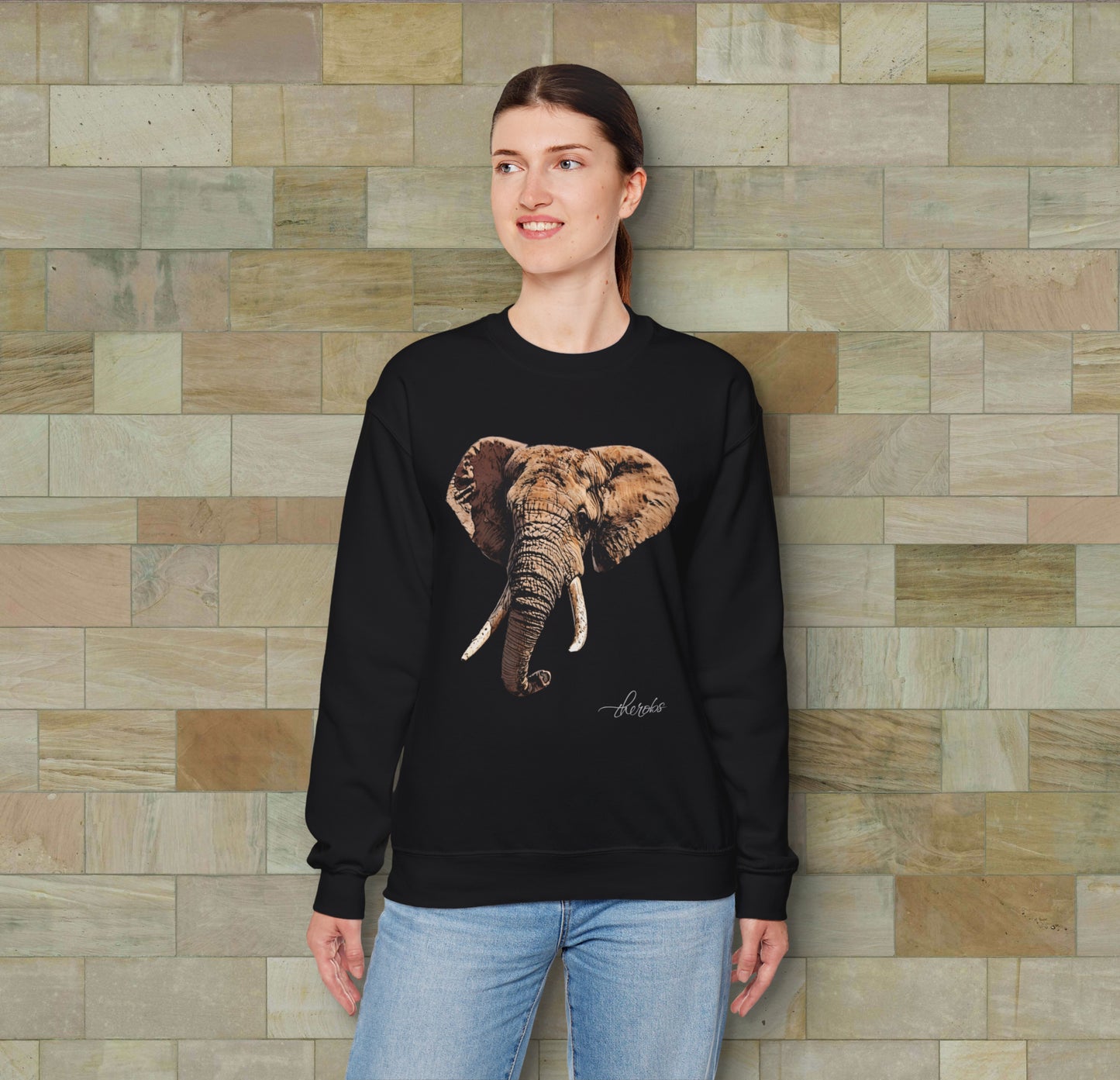 Colour Elephant Unisex Gildan Sweatshirt