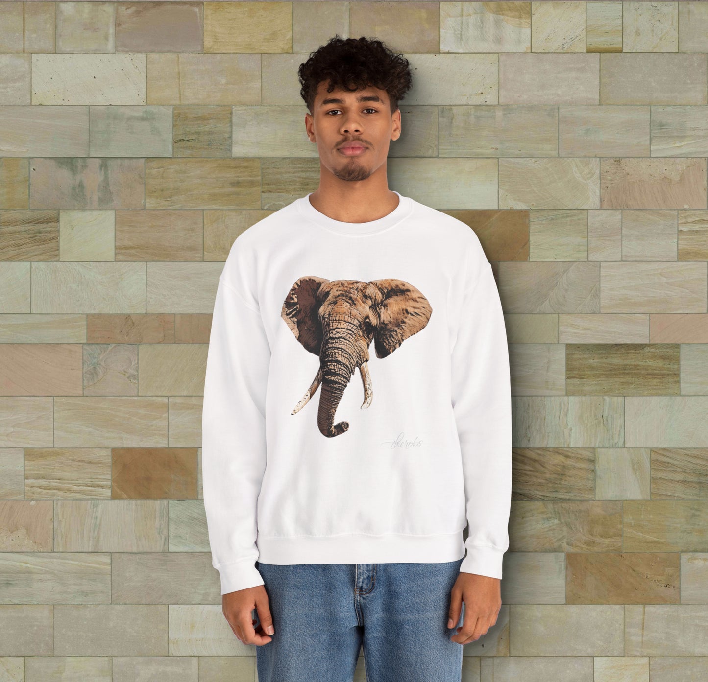 Colour Elephant Unisex Gildan Sweatshirt