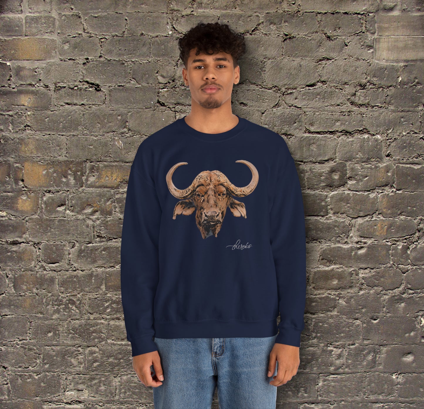 Colour Buffalo Unisex Gildan Sweatshirt