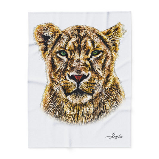 Lioness Fleece Blanket