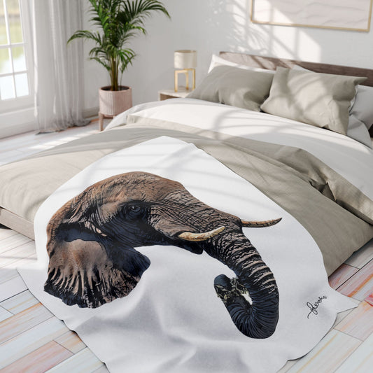 Elephant Fleece Blanket 2