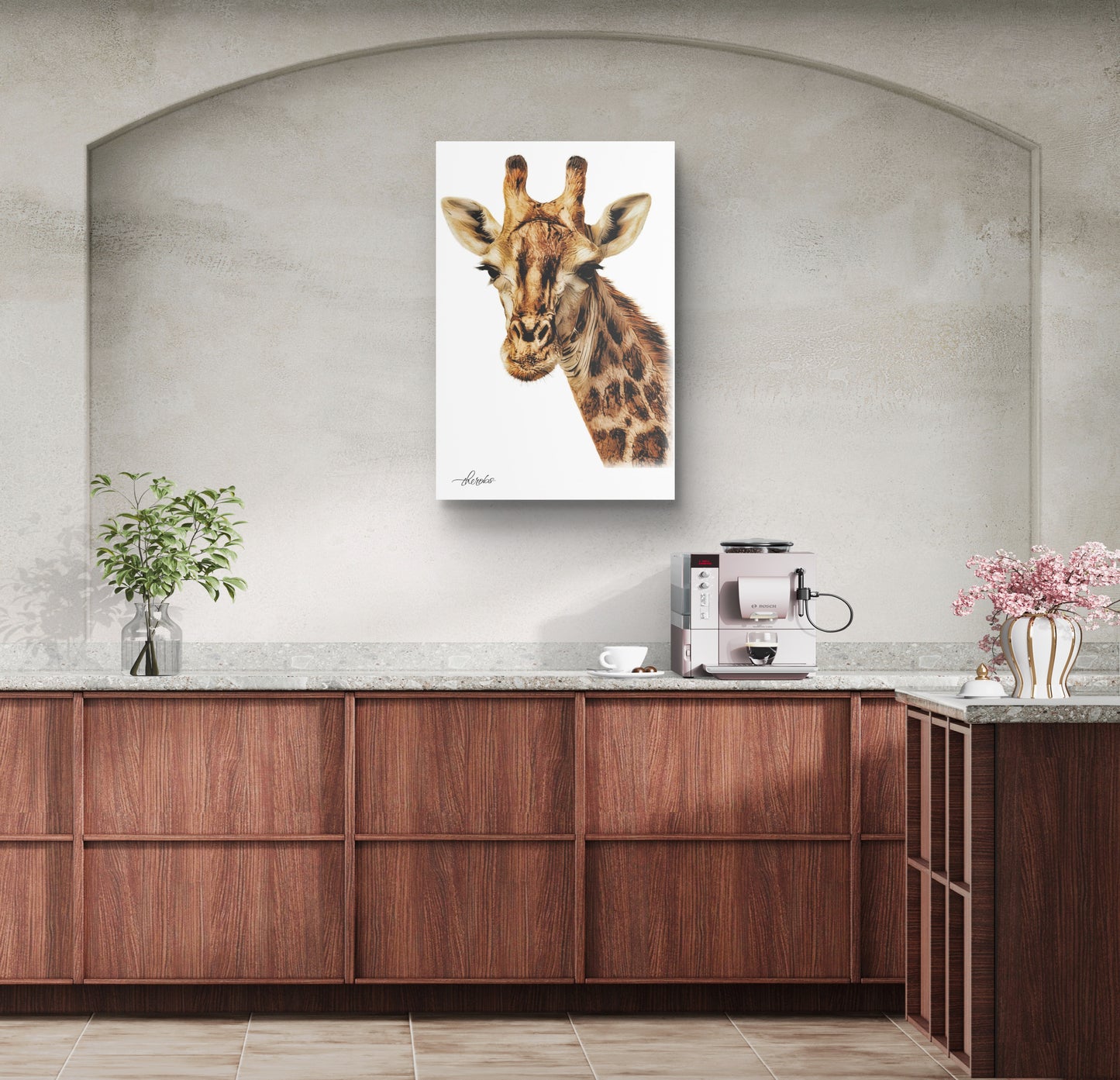 Giraffe Fine Art Giclée Matte Poster II