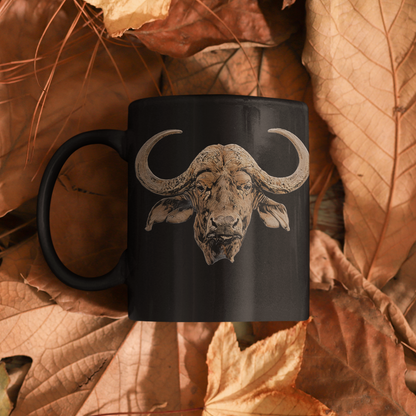 Buffalo 15oz Large Black Ceramic Mug
