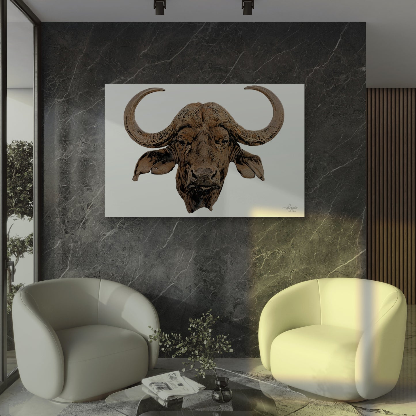 Cape Buffalo Fine Art Giclée Matte Poster