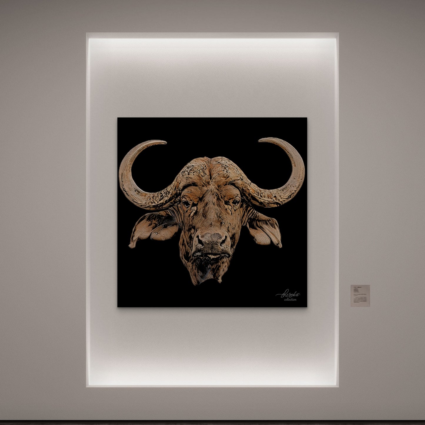 Buffalo Fine Art Giclée Matte Black Poster