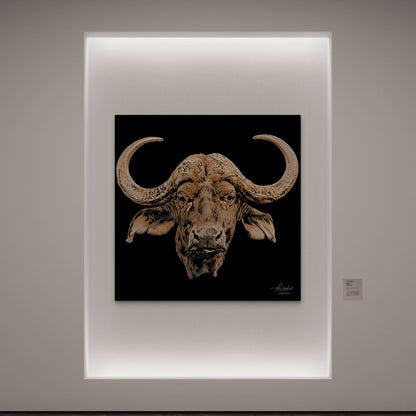 Buffalo Fine Art Giclée Matte Black Poster