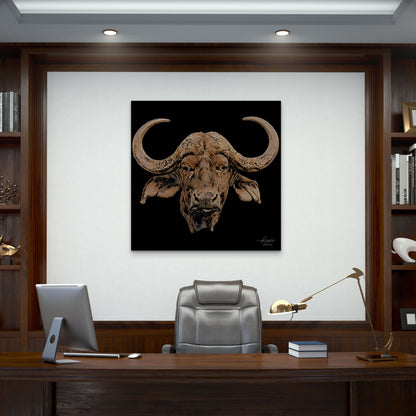 Buffalo Fine Art Giclée Matte Black Poster