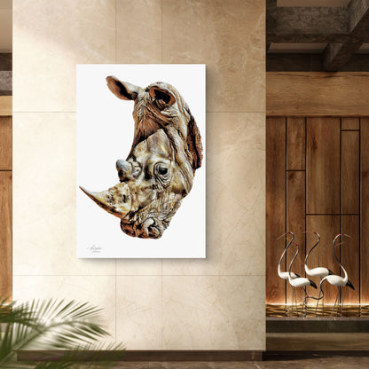 Rhino Fine Art Giclée Matte Poster
