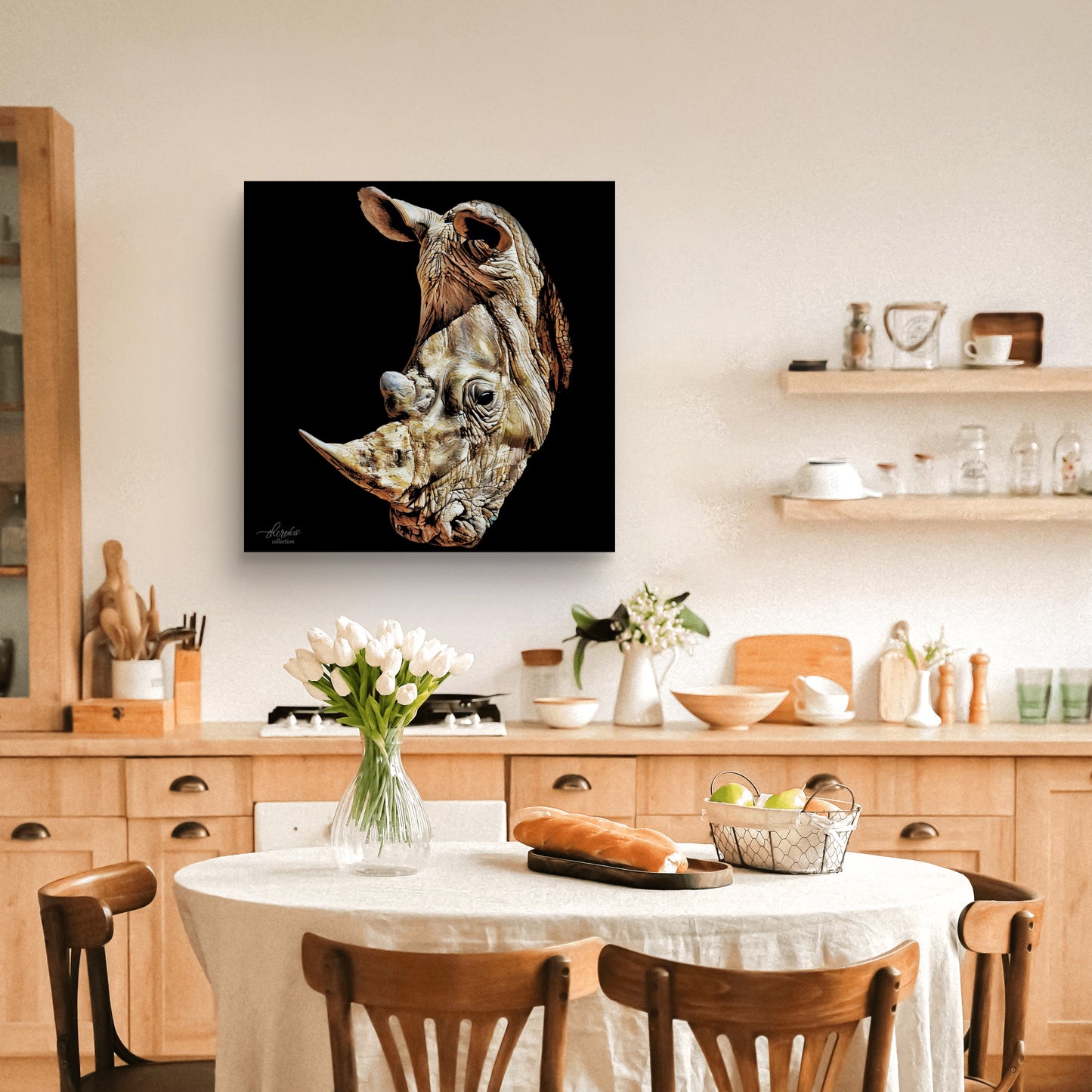 Rhino Indoor & Outdoor HD Black Silk Poster