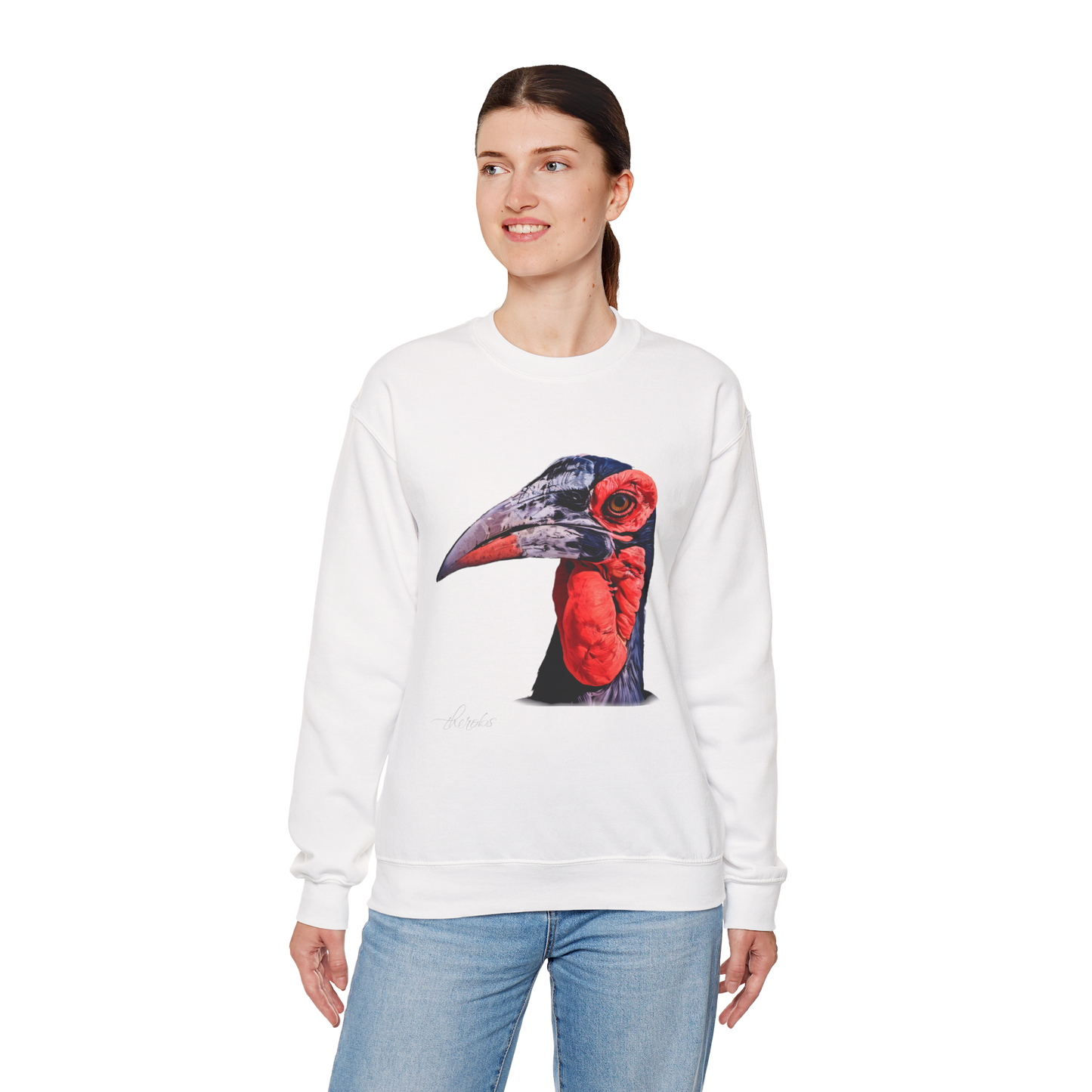 African Hornbill Heavy Unisex Sweatshirt