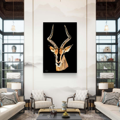 Impala Indoor & Outdoor HD Black Silk Poster