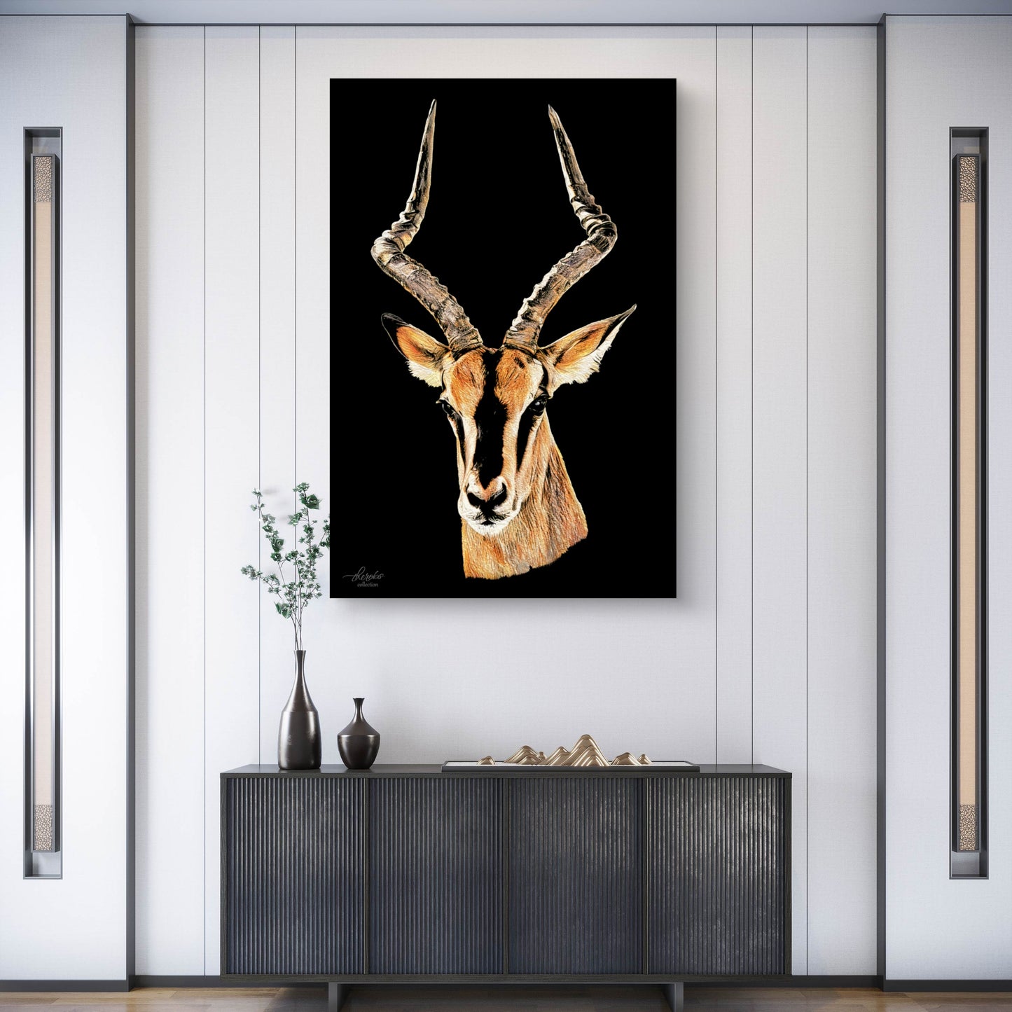 Impala Indoor & Outdoor HD Black Silk Poster