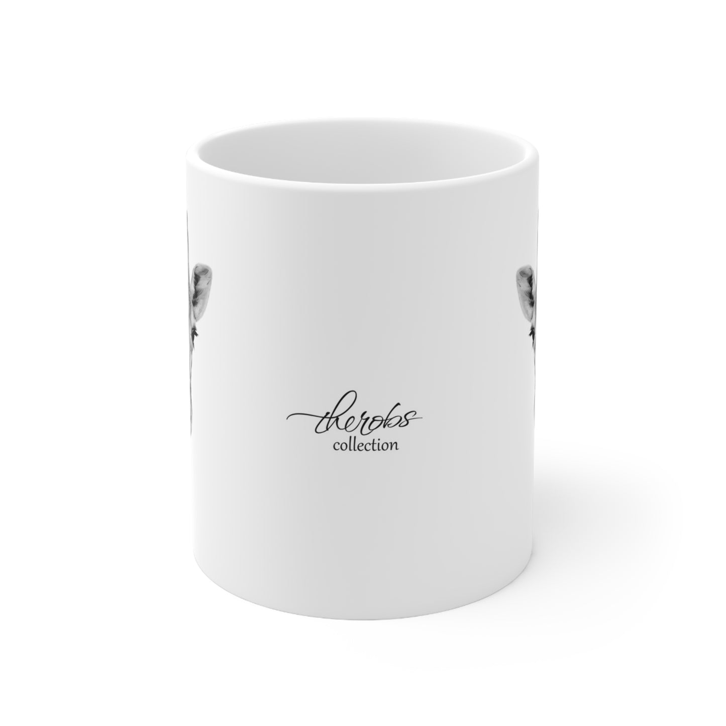 B&W Giraffe Mug