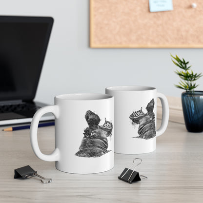 B&W Hippo Mug