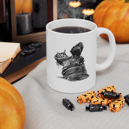B&W Hippo Mug
