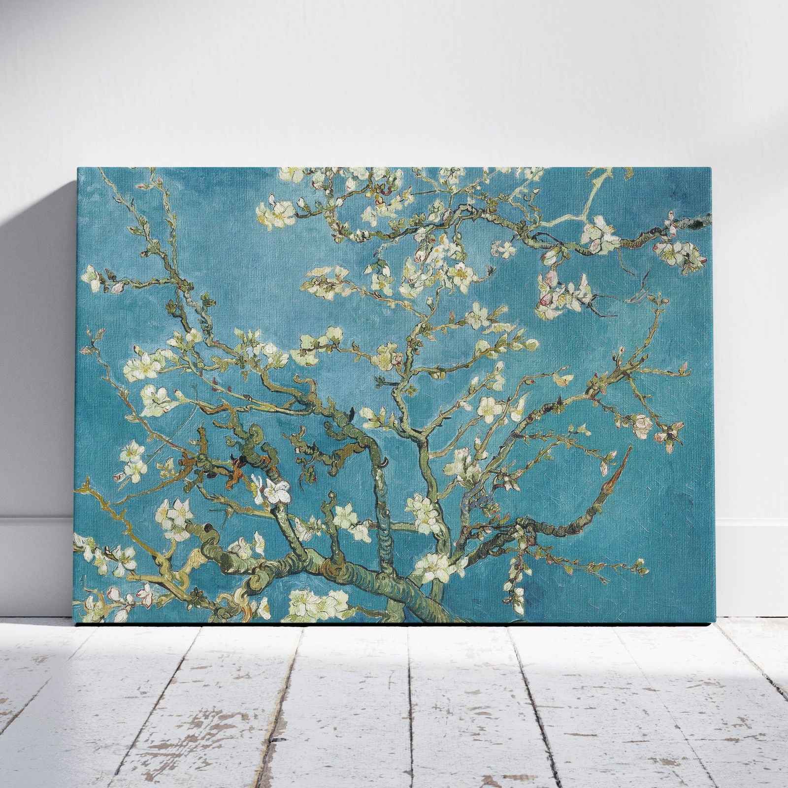 Almond Blossom - Vincent van Gogh - Framed Canvas Wall Art Print-0