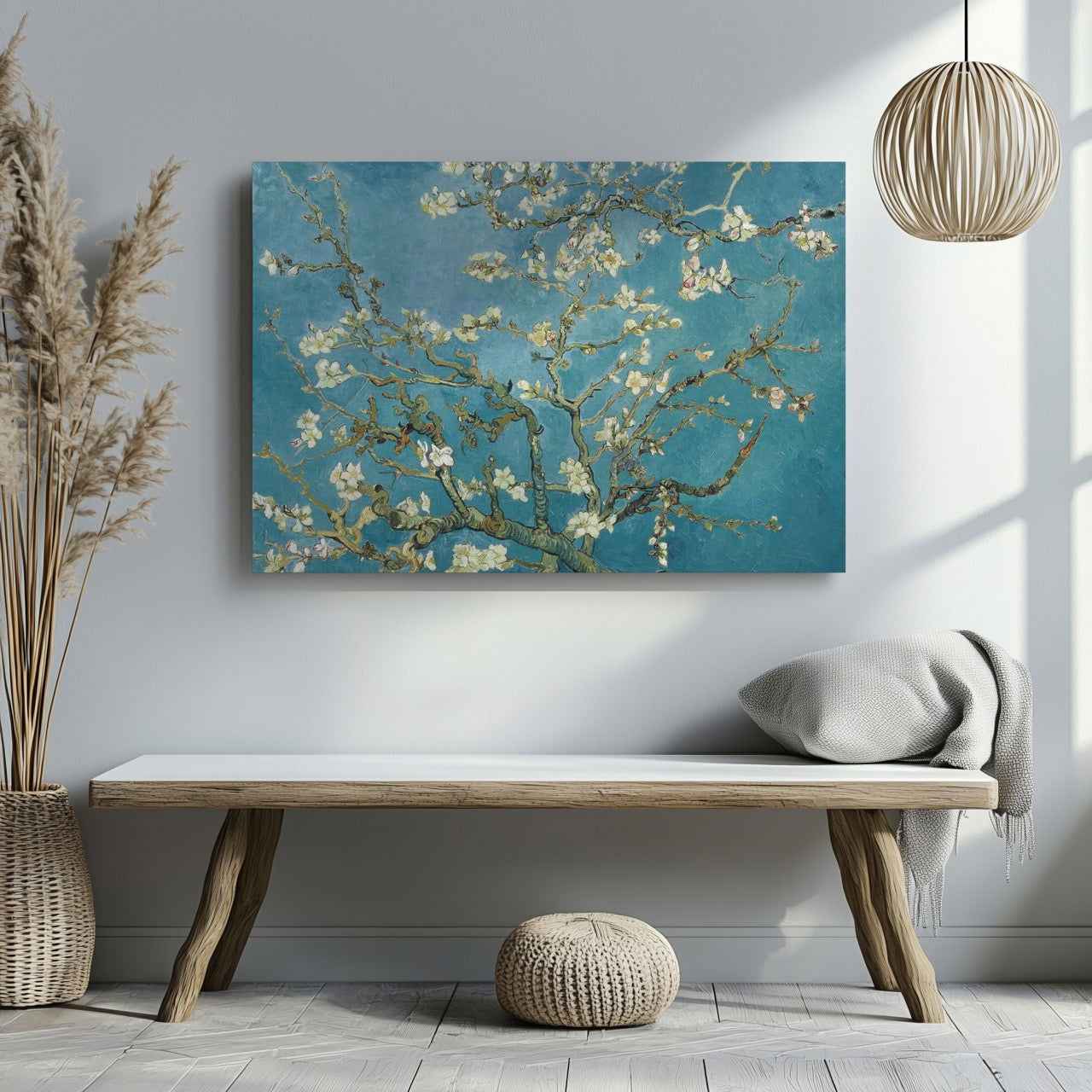 Almond Blossom - Vincent van Gogh - Framed Canvas Wall Art Print-2