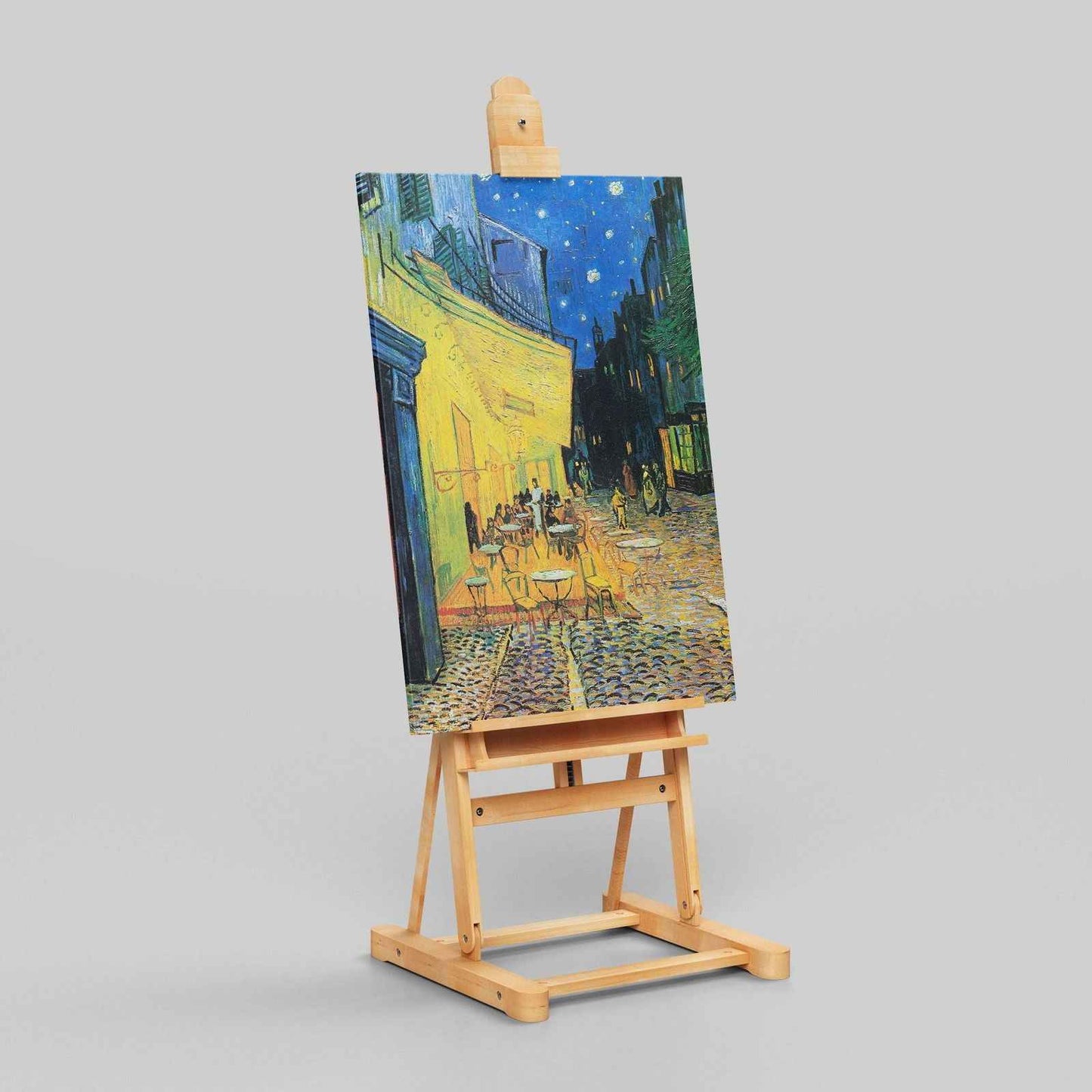 Cafe Terrace at Night - Vincent van Gogh - Framed Canvas Wall Art Print-3