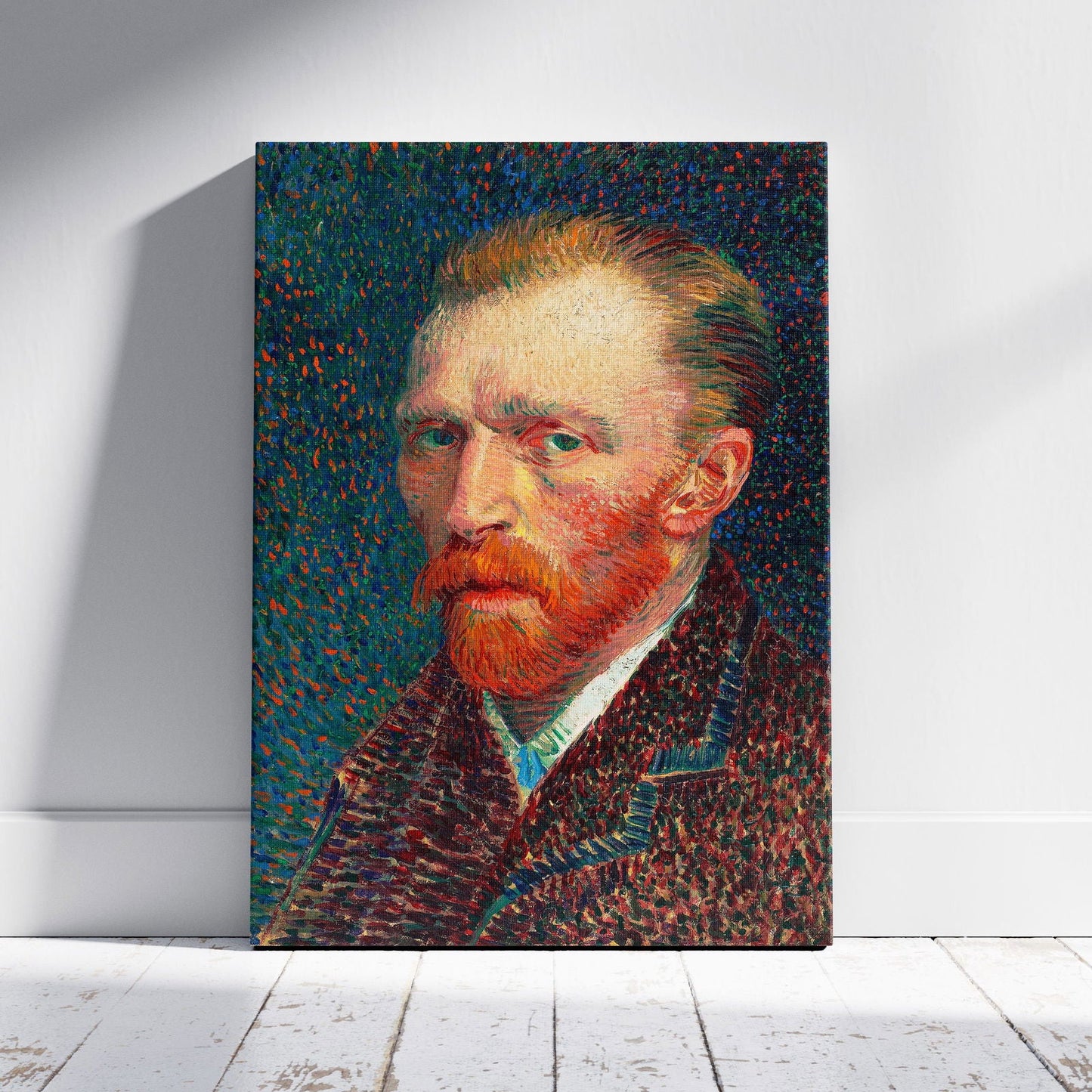 Self Portrait - Vincent van Gogh - Framed Canvas Wall Art Print-0