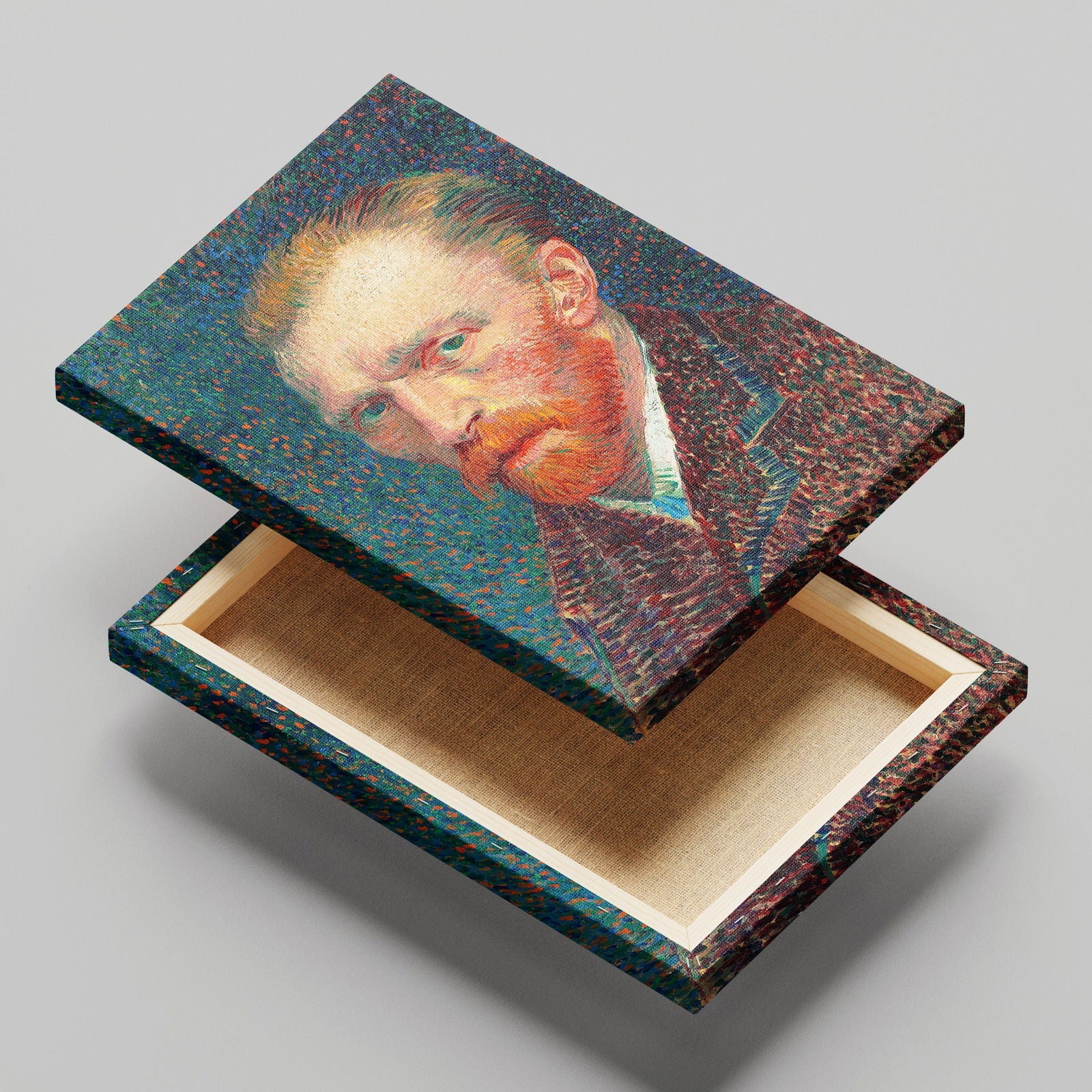 Self Portrait - Vincent van Gogh - Framed Canvas Wall Art Print-1