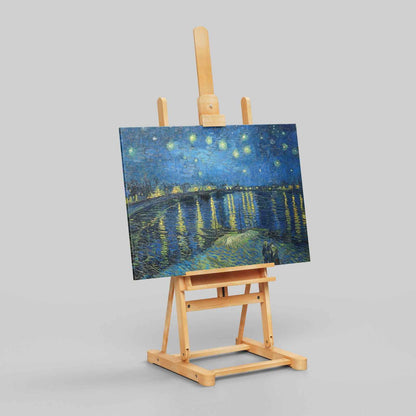 Starry Night Over the Rhone - Vincent van Gogh - Framed Canvas Wall Art Print-3