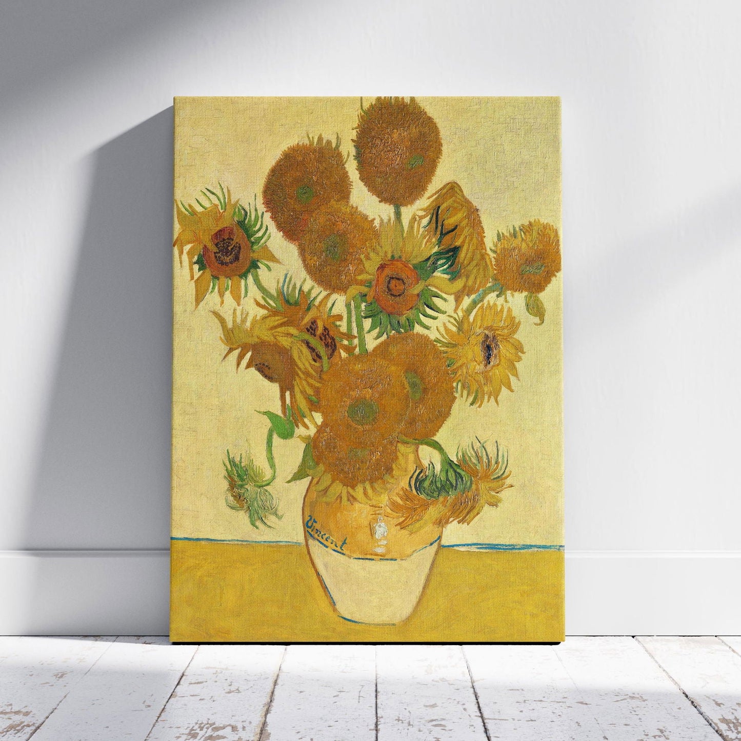 Sunflowers - Vincent van Gogh - Framed Canvas Wall Art Print-0