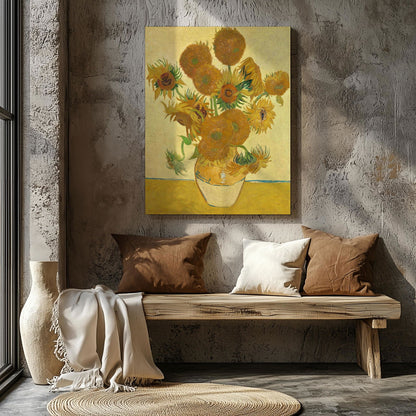 Sunflowers - Vincent van Gogh - Framed Canvas Wall Art Print-3