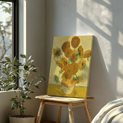 Sunflowers - Vincent van Gogh - Framed Canvas Wall Art Print-4