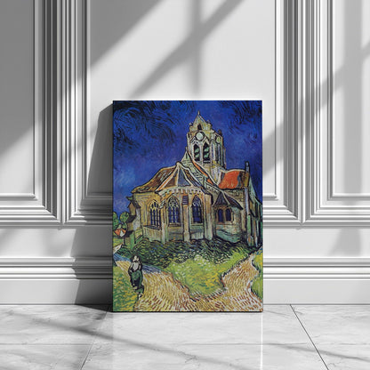 The Church at Auvers - Vincent van Gogh - Framed Canvas Wall Art Print-2