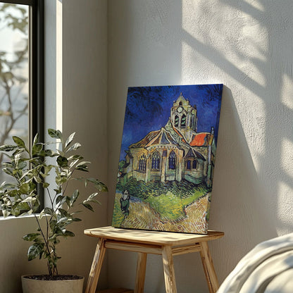 The Church at Auvers - Vincent van Gogh - Framed Canvas Wall Art Print-3