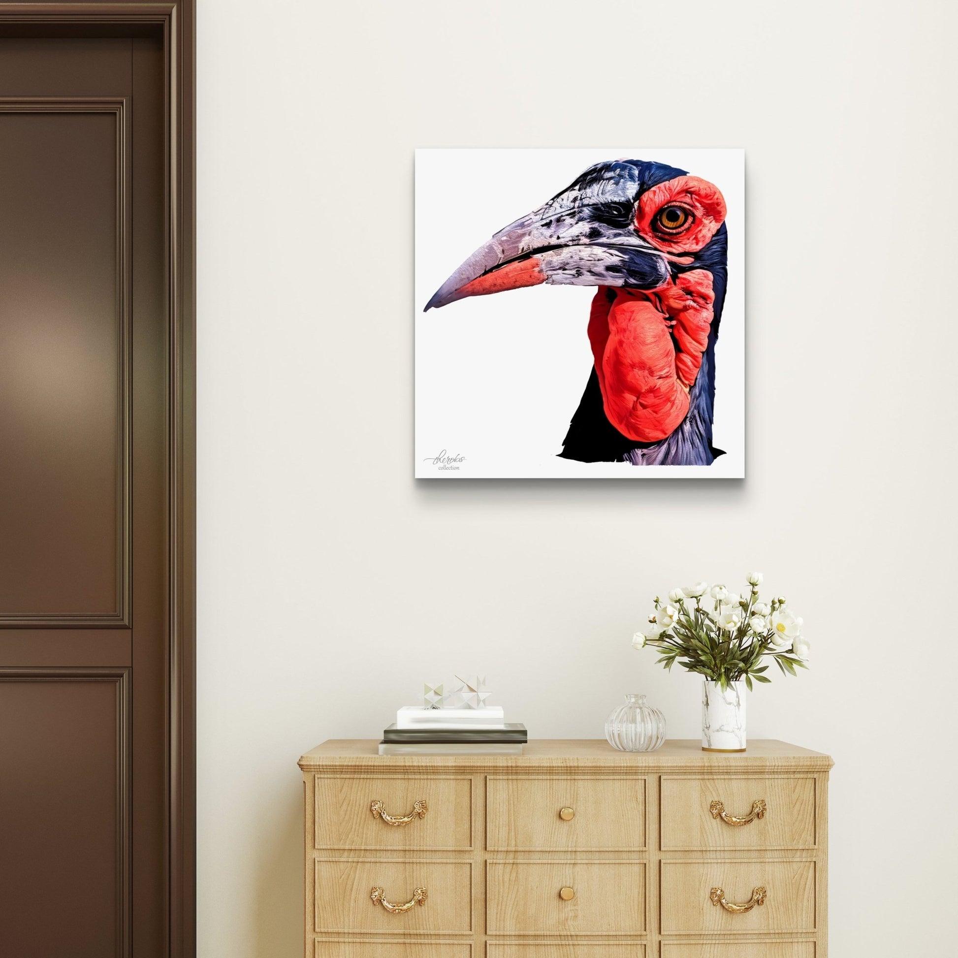 African Hornbill Fine Art Giclée Matte Poster - HD Printing