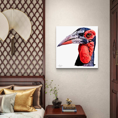 African Hornbill Fine Art Giclée Matte Poster - HD Printing