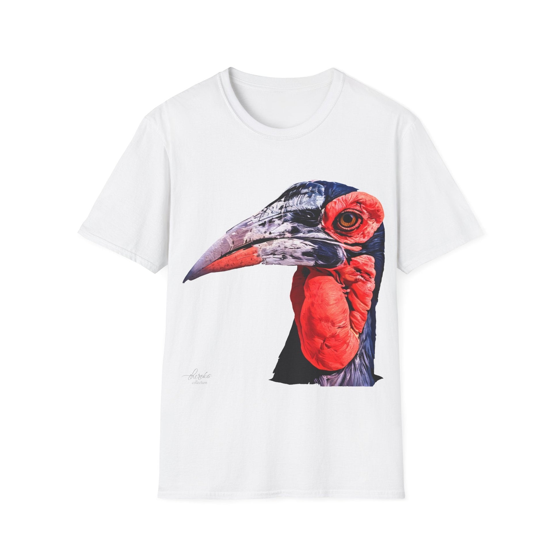 African Hornbill Unisex Cotton T-Shirt - HD Printing